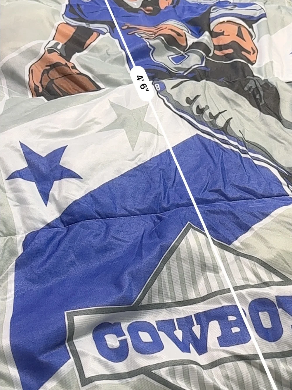 NFL Dallas Cowboys Vintage 1992 Troy Aikman Sleeping Bag 64x86 inches Collector